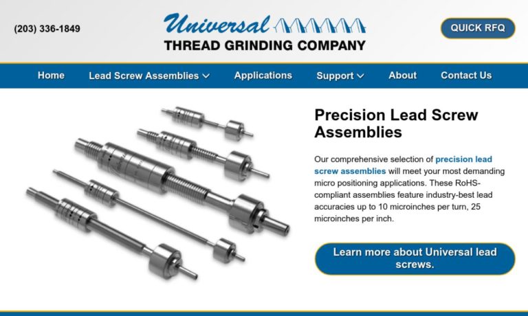 Universal Thread Grinding - Precision Lead Screw Assemblies for